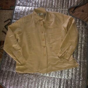 Liz Claiborne Cream Button Down Shirt